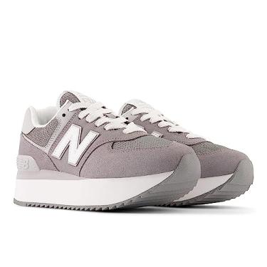 Imagem de New Balance Sapatos femininos, Cinza escuro/nuvem de chuva, 42