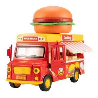 Imagem de Miniatura Caminhão Food Truck sortidos com luz e som 1/36 - Alloy Mode