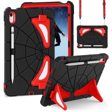 Imagem de LISEVO Capa para iPad 10ª geração de 10,9 polegadas 2022 - Capa para meninos adolescentes com desenho fofo e legal com suporte, alça de ombro e suporte de caneta, capa à prova de choque para iPad 10ª