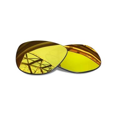 Imagem de SmartVLT Lentes de substituição masculinas ouro 24K para óculos de sol Oakley Frogskins OO9013 55 mm