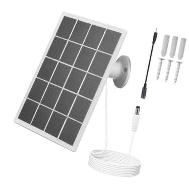 Imagem de Generic Carregador de painel solar, campainha, carregamento à prova d'água, fácil de instalar, estável, ajustável, multifuncional para luzes de emergência, Branco