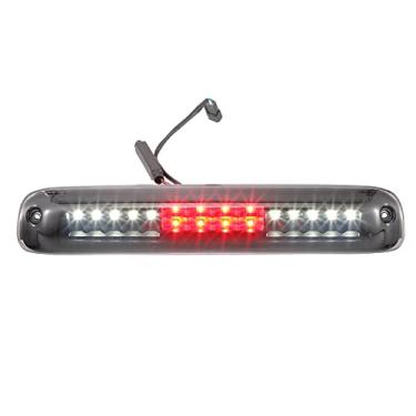 Imagem de A ABSOPRO Luz de freio LED terceiro terceiro freio de montagem alta 5978318 Luz de carga traseira de freio para Chevrolet Silverado 1500/2500/3500 1999-2006 Lente fumê preta