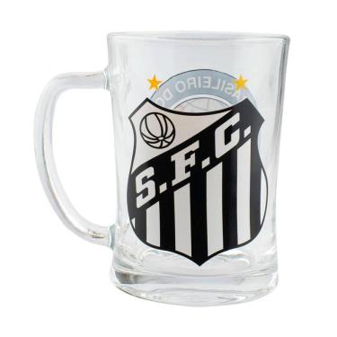 Imagem de Caneca De Vidro Gigante 650Ml - Santos
