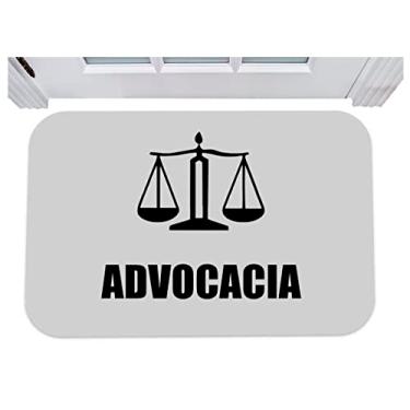Imagem de Capacho advocacia direito advogado tapete para porta 40x60