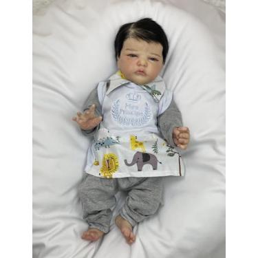 Imagem de Bebê Reborn Menino Príncipe Ana Dolls 50cm, Corpo Inteiro Vinil Pode T