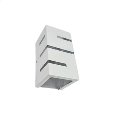 Imagem de Arandela minimal fachos alternados 8x8x15 soquete G9 BL 74 branco