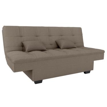 Imagem de Sofá Cama Esmeralda 3 Lugares Matrix Bege E412