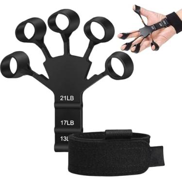Imagem de Fortalecedor de dedo de mão,dispositivo de silicone durável,exercitador de dedo,dispositivo de treinamento de exercícios de dedo,fortalecedor de mão,extensor de dedo,bandas de força de aperto
