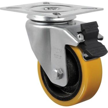 Imagem de Rodízio Giratório Poliuretano Com Freio 3 Pol. 75Mm Gl 312 P