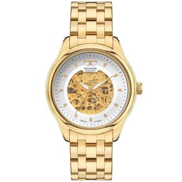Imagem de Relógio Technos Masculino Automatico Dourado - 8n24ar-1k