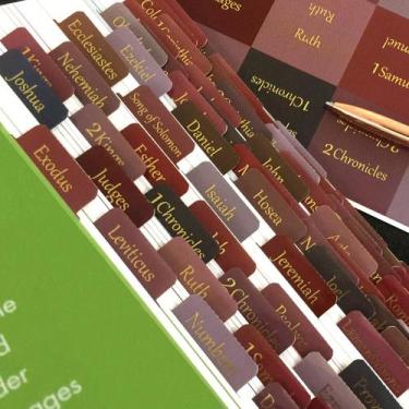 Imagem de Bible Tabs SMART MAGUS, estampa grande, laminada para mulheres, dourad