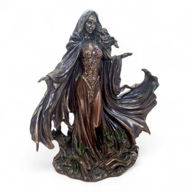 Imagem de Estátua Morgana Feiticeira Le Fay Sacerdotisa 28 cm