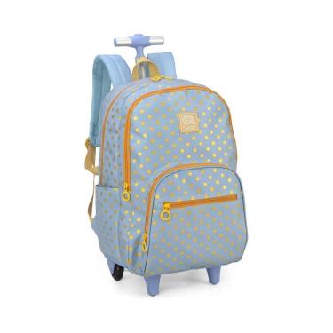 Imagem de Mochila Com Rodinhas Azul Poá Up4You - Luxcel