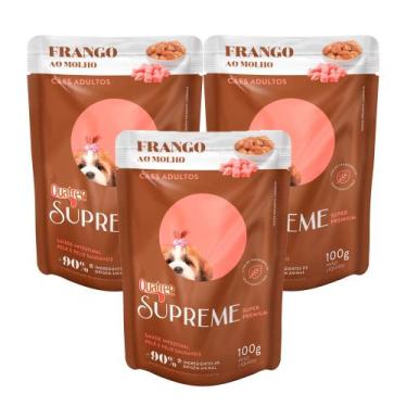 Imagem de Kit 3 Ração Úmida para Cachorro Adulto Quatree Supreme Super Premium S
