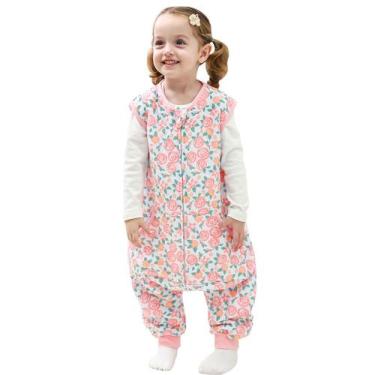 Imagem de Saco de dormir infantil HOMEAL 1.0 TOG rosa rosa com pernas