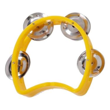 Imagem de Pandeiro Infantil Meia Lua Pandeirola Colorido