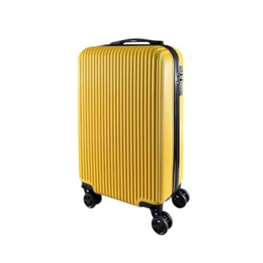 Imagem de Mala de Bordo 10KG ABS Padrão Anac Giratória Viagem Texas (Amarela)