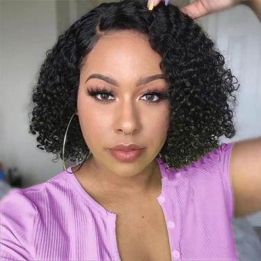 Imagem de Peruca Maytune Wear and Go sem cola Deep Wave Human Hair 25 cm