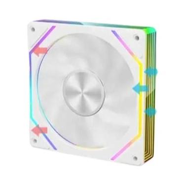 Imagem de Ventoinha De Resfriamento Para Gabinete De Computador 12CM ARGB Ice Wh