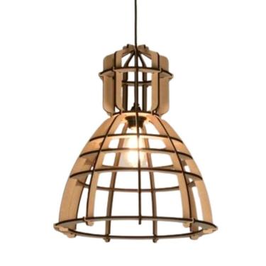 Imagem de Luminária Teto Tipo Pendente Robotnik Mdf - Completa Mdf Cru