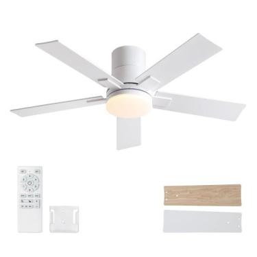 Imagem de Ventilador de teto Rayqueen 42" 5 pás LED 3CCT Remote DC Motor DC