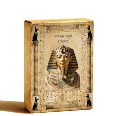 Imagem de strublfe Playing Cards, Ancient Egyptian Mythology Series Playing Card, Retro Style Poker Cards, Double-Sided Anti Slip Pattern Design, Original Design Poker, Suitable for Collection and Gift.