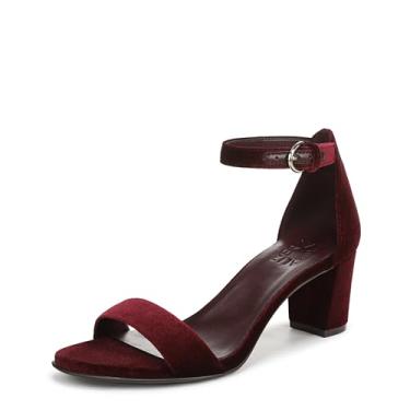 Imagem de Naturalizer Sandália feminina de salto Vera, Cabernet Sauvignon veludo vermelho, 8.5 Wide