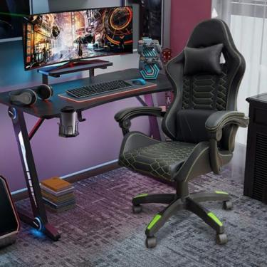 Imagem de Cadeira Gamer Ergonômica 200KG com Reclinação 90°-150° e Apoio 4D - Conforto e Durabilidade
