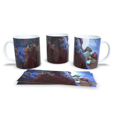 Imagem de Caneca de Natal com Estampa Natalina, Porcelana Branca, Design Festivo com Trenó e Renas, Decoração para Casa e Escritório, Presente (9)