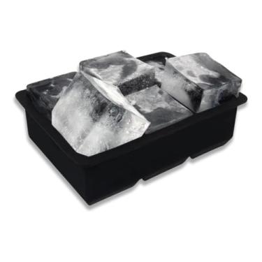 Imagem de Forma de Gelo em Cubo Grande de Silicone, Kit com 2 Formas
