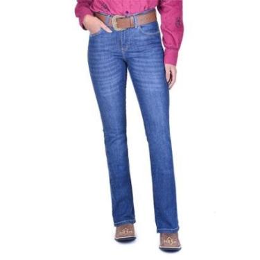 Imagem de Calça Jeans Feminina Wrangler Cint Media Boot Cut 09MWZHD32-Feminino