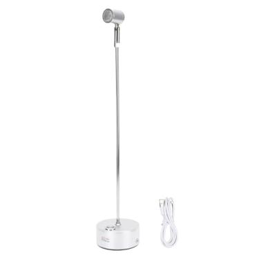 Imagem de Mingzhe Luz de Destaque de Mesa Ajustável, Abajur de Mesa Recarregável de 3 Cores Regulável por Toque de 3W para Exibição de Joias para Bar de Restaurante Doméstico, Com Uma Lâmpada de