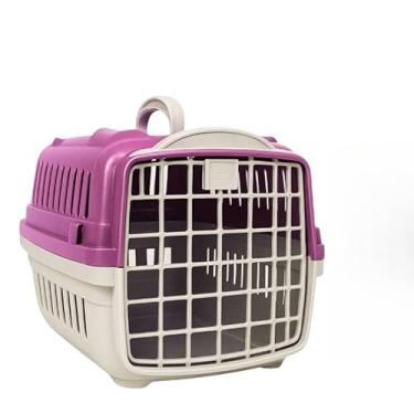 Imagem de Gaiola Transporte com Poleiro para Calopsita e Periquitos,Gaiola de Viagem para Pássaros Mansos(rosa)