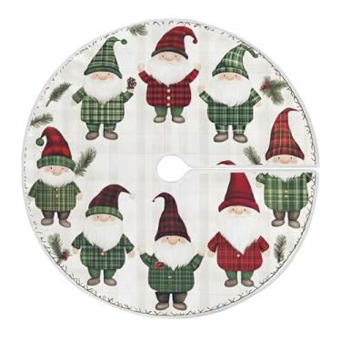 Imagem de SEHANY Saia para árvore de Natal, 122 cm, Papai Noel, vermelha, decoração de árvore de Natal, tapetes para decoração de festa de Natal em casa