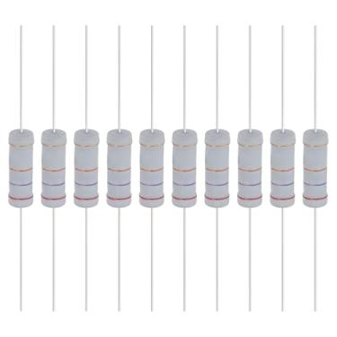 Imagem de YOKIVE 10 unidades de resistores de filme de óxido metálico de 27K Ohm 5 Watts, 5% de chumbo axial de resistor de tolerância | À prova de chamas para circuitos eletrônicos DIY, projetos de áudio e