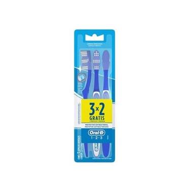 Imagem de Escova de Dentes Oral-B 123 Médio 40 Leve 3 Pague 2