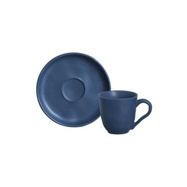 Imagem de Conjunto com 6 Xícaras de Café com Pires Bio Stoneware Boreal 120ml