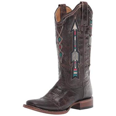 Imagem de Roper Bota Country de flechas Femininas, Marrom, 5.5