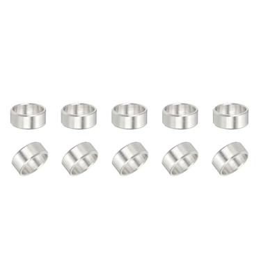 Imagem de PATIKIL Espaçador de aço inoxidável 304, espaçador de metal redondo, 10 peças, furo de 0,9 cm x 1,27 cm diâmetro externo x 1/12.7 cm de comprimento, bucha isoladora de parafuso não rosqueado para