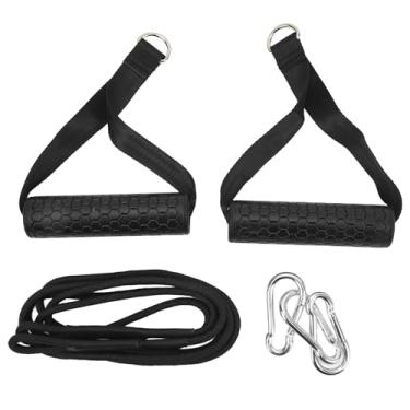 Imagem de RiToEasysports Corda de Tríceps, Corda de Puxar para Baixo de Tríceps, Acessório de Máquina de Cabo, Polegadas de Comprimento Ajustável Com 2 Alças para Exercícios de Ombro Traseiro de