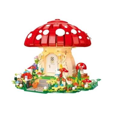 Imagem de Blocos De Montar Casa De Cogumelo MOC 1296 Peças DIY Brinquedo De Mont
