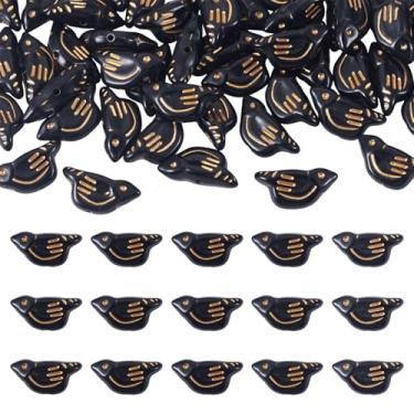 Imagem de 50 peças opacas contas de pombo acrílico animal contas de plástico fofo pássaro contas soltas para bricolage pulseira da amizade brinco colar fazer joias charme estético contas para telefone Starp