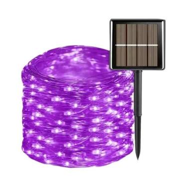 Imagem de Luz De Cordão Solar À Prova d'Água Para Exterior 300 LED Fada Garland 