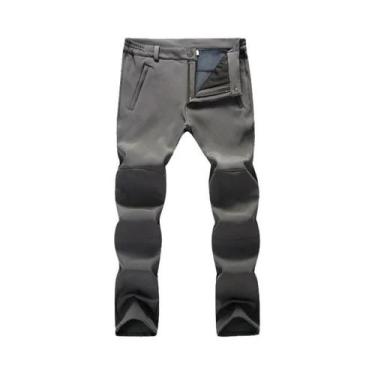 Imagem de Calças De Inverno Masculinas Slim Fit Para Caminhadas, Quentes E Gross