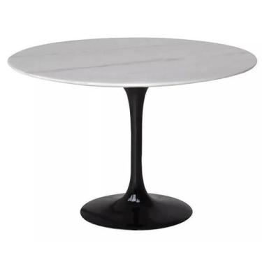 Imagem de Mesa de Jantar Tulipa Saarinen Redonda 150 cm Mármore Branco Extra - L