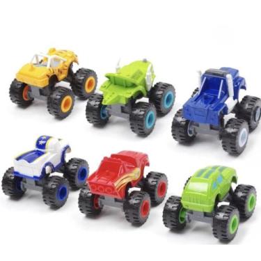 Imagem de Brinquedo Kit 6 Carrinhos Blaze Monster Machine Fricção