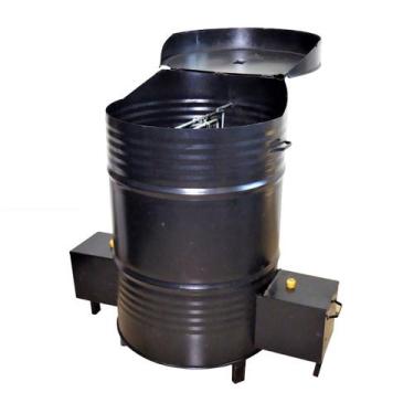 Imagem de Churrasqueira Braseiro Alta e Suporte Costelão 90x57x57cm - Ouro Minas