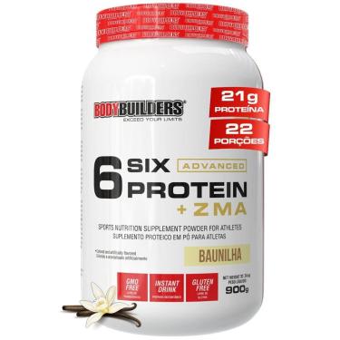 Imagem de Whey Protein 6 Six Protein Advanced com ZMA 900g –  Bodybuilders-Unissex