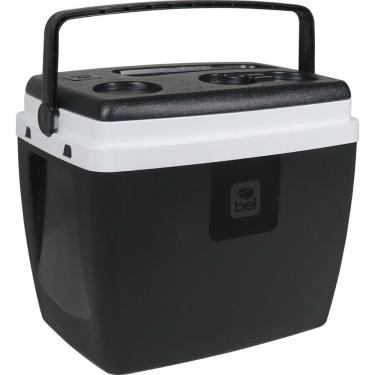 Imagem de Caixa Térmica 36l Bel Preta E Branca Com Trava E Alça