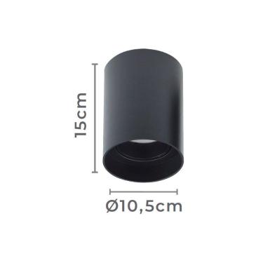 Imagem de Spot De Sobrepor Nordecor Loch Par20 E27 Redondo Bivolt Preto 6213